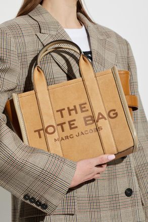 Marc Jacobs Suede Handbag With Logo, Womens, Brown