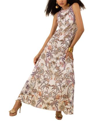 Hale Bob Hale Bob Florence Silk-Blend Maxi Dress