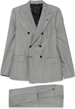 Reveres 1949 Double-breasted Checked-pattern Suit