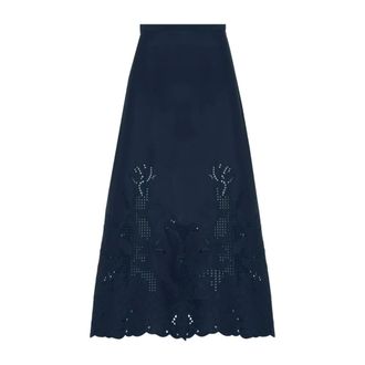 Beatrice .B Midi Skirts, female, Blue, Size: S Gonna