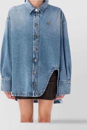 The Attico oversized denim shirt jacket diana