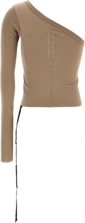 Rick Owens Womens Beige Cotton Shirt