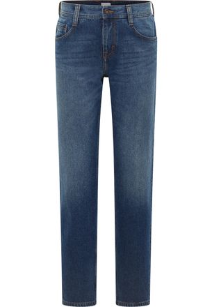 Mustang Straight-Jeans MUSTANG Herren Style Denver Straight, Herren, Gr. 31, L&auml;nge 30, blau (682 mittelblau), Denim/Jeans, 100% Baumwolle, unifarben, straight