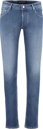 Hand Picked Klassieke Straight-Leg Jeans - Heren - Slim Fit Jeans - Blauw - W29 - Katoen - Jeans