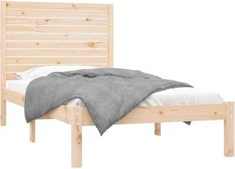 vidaXL Estructura de cama de madera maciza 100x200 cm Vidaxl