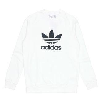 adidas originals Trefoil Warm-Up Crew Sweatshirt White DV1544
