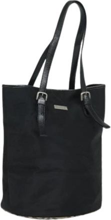 Burberry Pre-owned Nylon Schoudertas - Dames - Vintage Shopper - Zwart - ONE Size - Nylon - Vintage
