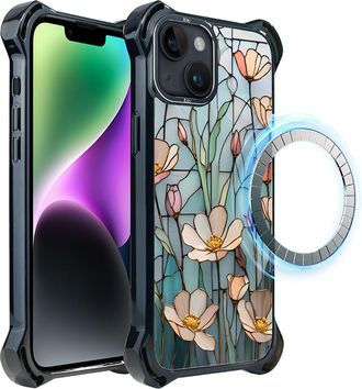 OEM Funda Ibizu Dropguard Ultra Para Iphone 14 Plus Con Magsafe, Colores De Cristal, Wildflower Whisper