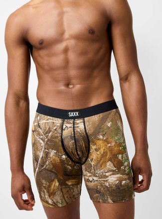 Saxx Mens 6 EDGE camouflage boxer brief VIBE XTRA