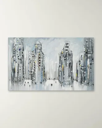 RFA Fine Art City Street Scene, 2024 Hand-Embellished Giclee by Ekaterina Ermilkina