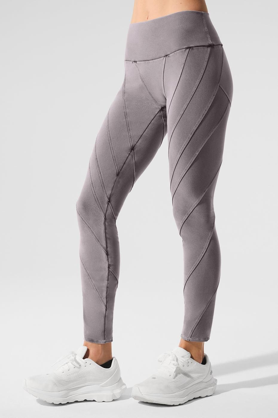 パピエ　Hope you like leggins/grey High Waisted Leggings Dream Grey With Stardust Silver – Wear