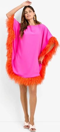 Trina Turk Mini Neena Caftan Dress in Luminosa Rosa at Nordstrom, Size Xx-Large