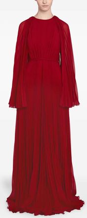 Giambattista Valli Abito plissettato - Rosso