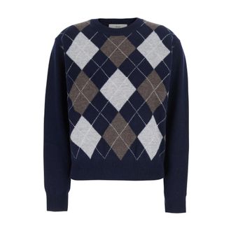 Dunst Maglione Girocollo Argyle - - Knitwear - Donna - Multicolore - M