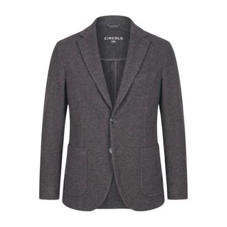 Circolo 1901 Blazer diagonale in lana vergine e cashmere - - Jackets - Uomo - Marrone - L