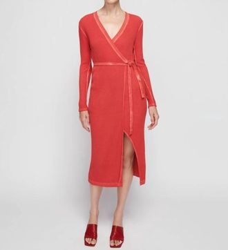 Nation Ltd Madera Wrap Dress In Heartbeat