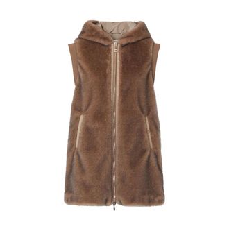 Liu Jo Mouwloos jack - Dames - Jassen - Bruin - Maat: M Synthetisch