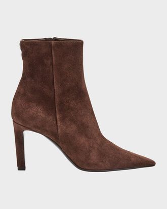 Jimmy Choo London Frankie Velvet Suede Ankle Boots