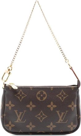 Louis Vuitton Pre-owned Handbags, female, Brown, Size: ONE SIZE Pre-owned Printed Pattern Chain Bag