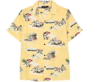 Cult of Individuality CUBAN SHORT SLEEVE WOVEN SHIRT