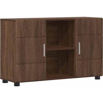 vidaXL Sideboard with Shelf FLORIN Brown Oak 88.5 x 30.5 x 55.5 cm vidaXL