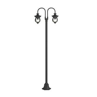 Lindby Farola exterior de metal negro