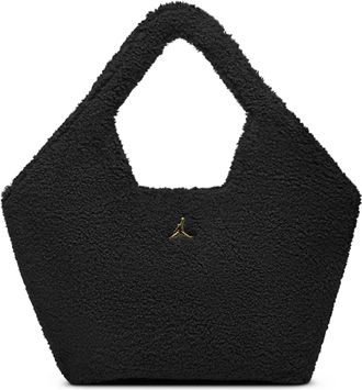 Nike Jordan Monarch High-Pile Tote (17L) in Black | WA9167-G0T