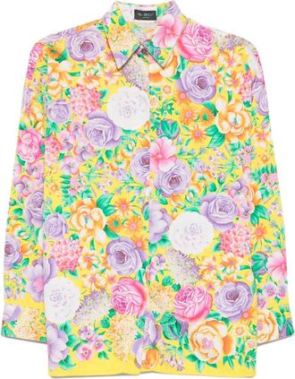 Versace Camicia a fiori anni 90 - Giallo