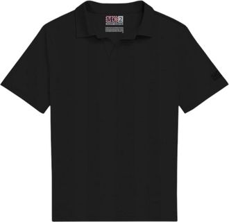 MC2 Saint Barth Heren Polo Shirt in Technische Stof Halve Mouw - Heren - Polos - Zwart - XL - Tops