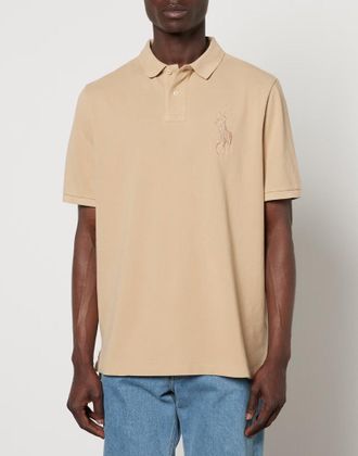 Polo Ralph Lauren Mens Big Pony Logo Classic Polo Shirt Beige Clothing > & T-Shirts