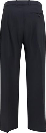 Our Legacy Womens Universe Pants Black Merino Wool Ovis Aries Trousers