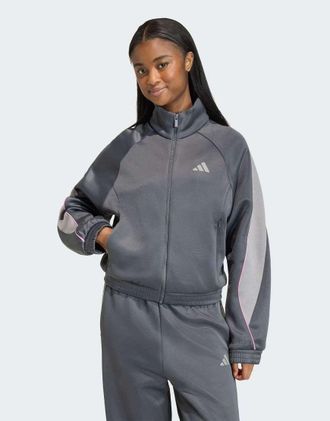 adidas adidas Performance - Stadium - Giacca sportiva grigio sei / antracite tinta unita