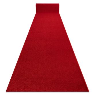 RugsX RugsX Karmel Plain Runner in Red | Size: 140 cm x 400 cm