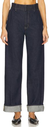 Frame Denim Trapunto Trouser Jeans In Rinse