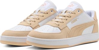 Puma Sneaker PUMA CAVEN 2.0 MONO, Damen, Gr. 37,5, weiss (puma wei&szlig;, canvas, puma gold), mehrfarbig, Schuhe Sneaker