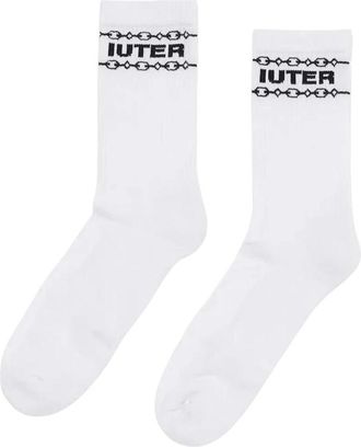 Iuter Chain Sokken - unisex - Outdoor ondergoed - Wit - ONE Size - Katoen - Fitness