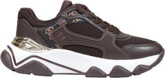 Guess Schoenen, Dames, Bruin, 41 EU, Polyester, Mazzy Sneakers