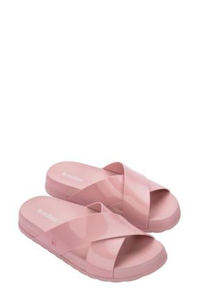 Melissa Cozy Cross Platform Slide Sandal in Pink at Nordstrom, Size 10