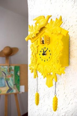 Walplus Yellow Cuckoo Clock in Yellow in Multi at Nordstrom Rack