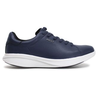 Mbt Kuni Synthetic Leather Mens Fashion Trainers - Navy - Size:UK 10.5