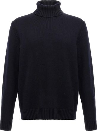 Zanone High Neck Sweater - Heren - Coltruien - Blauw - XL - Wol - Truien & Vesten