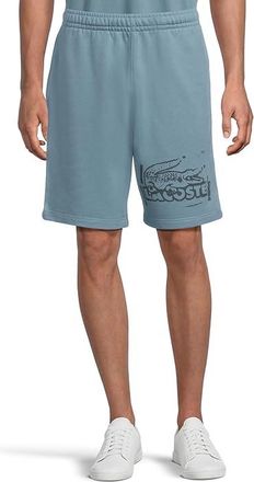 Lacoste Regular Fit Spray Paint Shorts Mens Shorts Limestone/Falcon : XL (EUR 7), Cotton/Modal