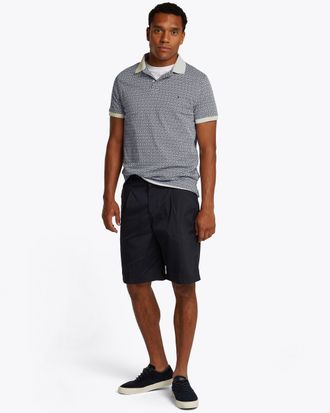 Tommy Hilfiger Mens Regular Fit Interlock Fit Polo Shirt Fit in Grey Cotton - Size Large