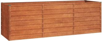 vidaXL Garden Raised Bed Rusty 240x80x77 cm Corten Steel Vidaxl