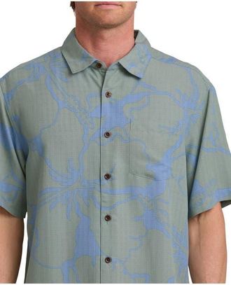 Quiksilver Bay Breeze WM SS Short Sleeve Shirt in Lily Pad at Nordstrom, Size Xx-Large
