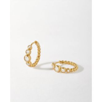 Edge of Ember Serena White Sapphire Hoop Earring at Nordstrom