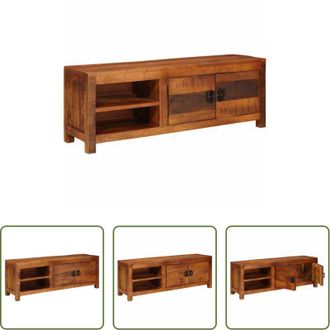 vidaXL vidaXL Mobile in legno - Mobile TV Marrone 110 x 30 x 40 cm legno massello di mango