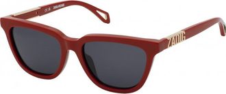 Zadig&Voltaire Womens SZV403 53 06XX Sunglasses - Red - One Size