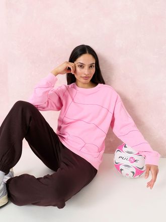 Fat Face FatFace Georgia Pink Pulse Graphic Sweat
