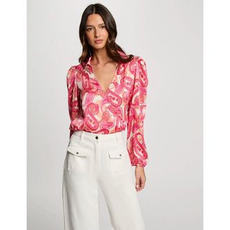 Morgan Veelkleurige damesblouse met lange mouwen